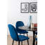 Chaise d'appoint capitonnée en velours-1316081426