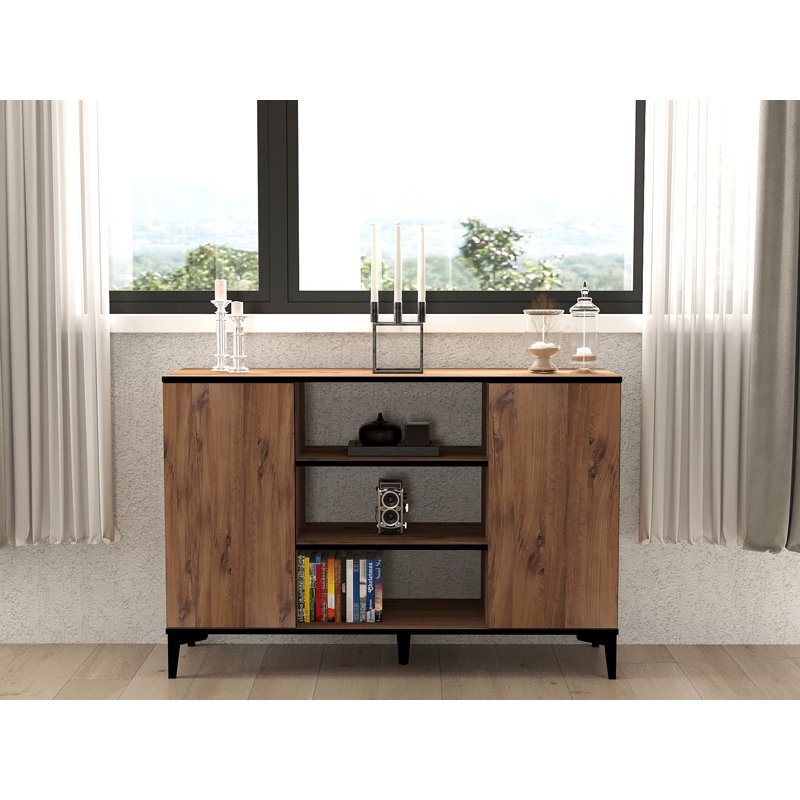 Puqa Design 90cm Sideboard, Atlantic Pine/Black