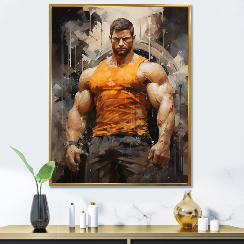 Impression sur toile Juanes, H 32 po x l 16 po x P 1 po, Cadre flottant doré