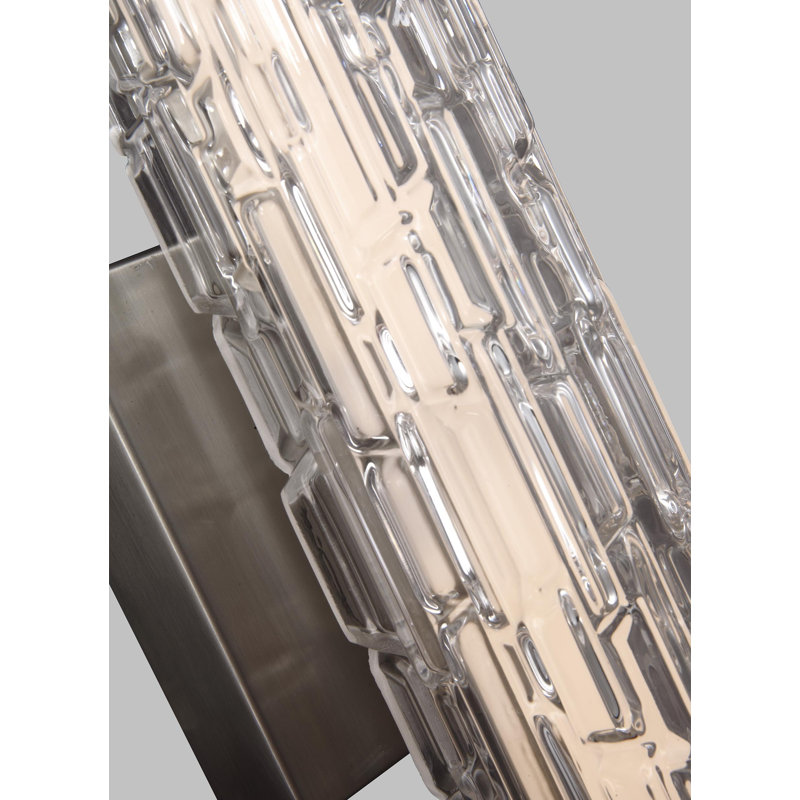 Cutler 24" Staggered Glass LED Vanity from Visual Comfort Studio, Satin Nickel