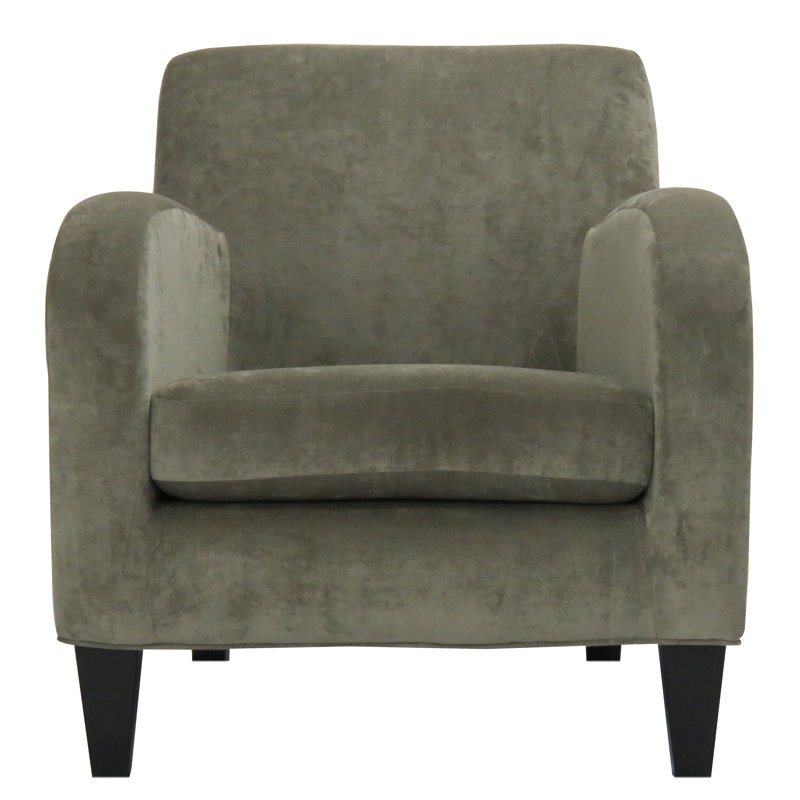 Fauteuil club en polyester 30,5 po Paddington, Argent