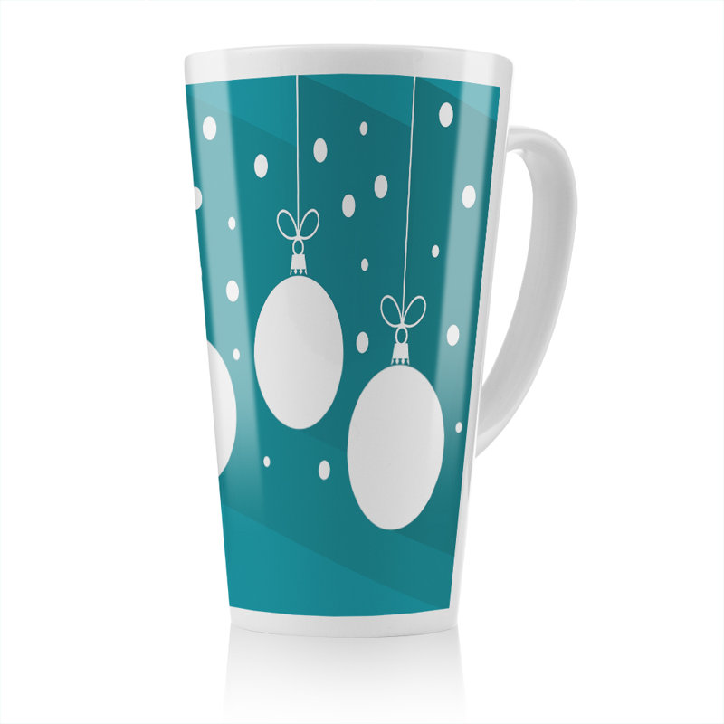 Christmas Baubles Dining Latte Mug