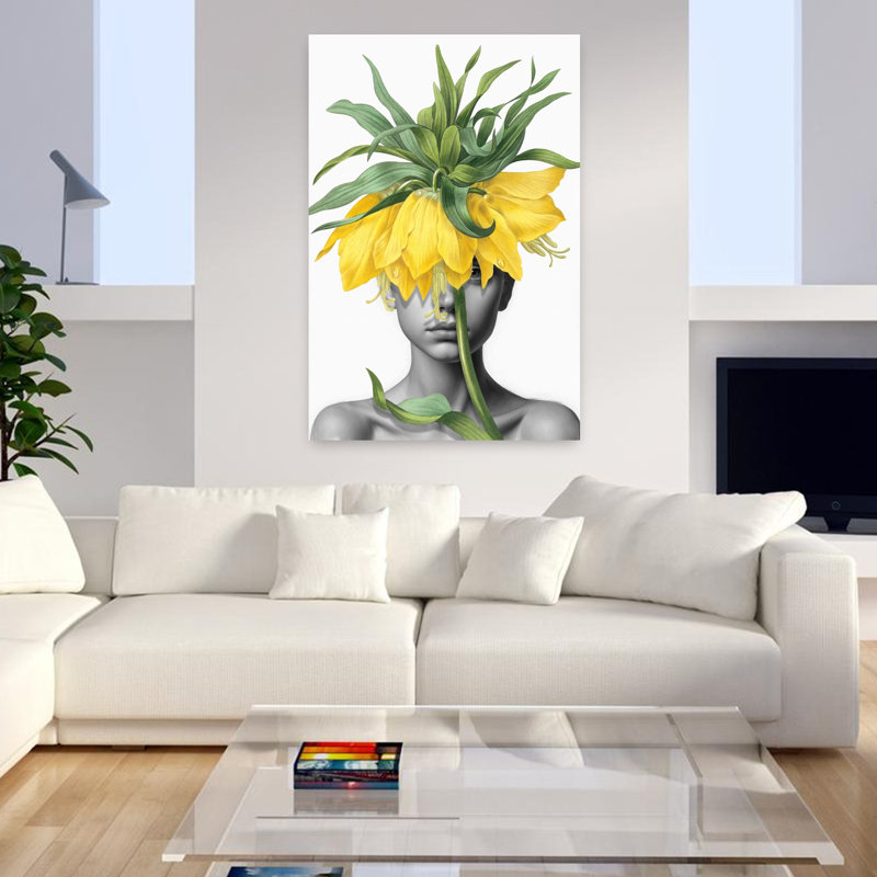 The Big Yellow Elegant, H 48 po x l 32 po