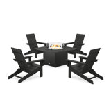 POLYWOOD by AllModern Foldable Outdoor Adirondack Chair With Table