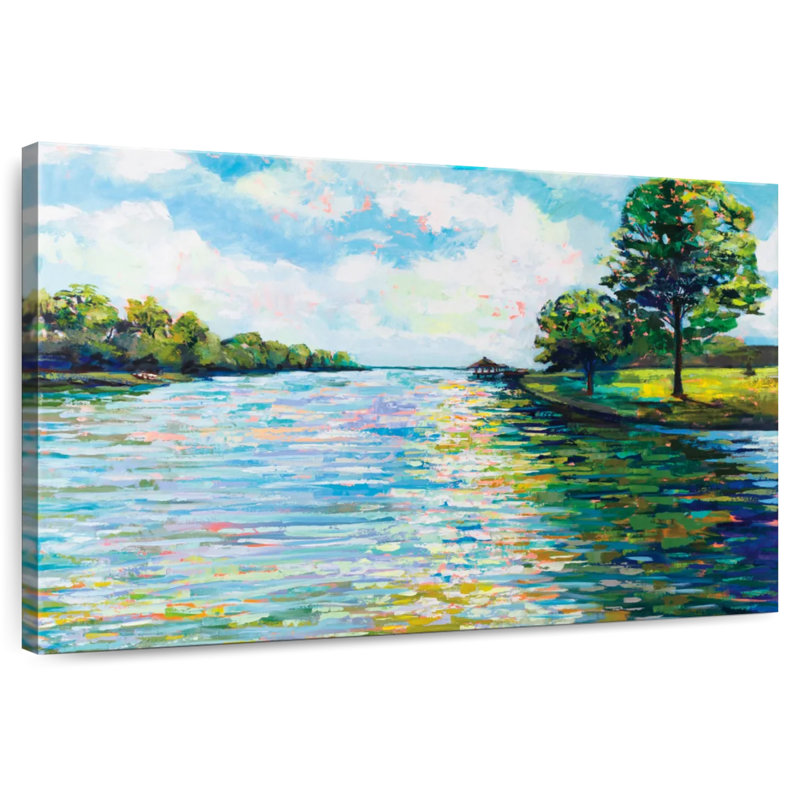 Couleurs du lac Alvord, H 32 po x l 48 po