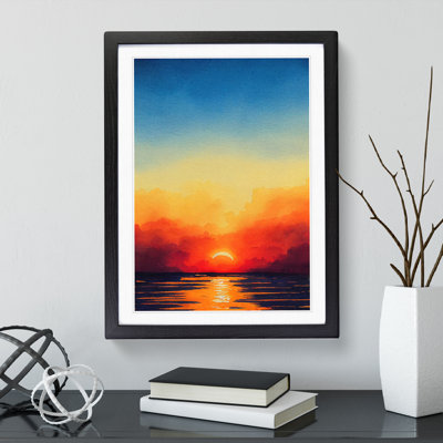 XV1022-5157X Ocean Sunset No.1 - Single Picture Frame Painting
