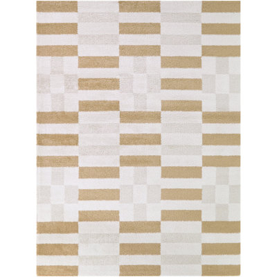 Bardeen Rust Modern Geometric Area Rug