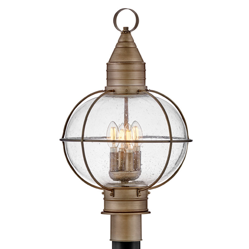 Cape Cod 13.75-in 4-Light Outdoor Post/Pier Mount Onion Lantern