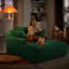 Chaise longue rembourrée en velours côtelé-105193816