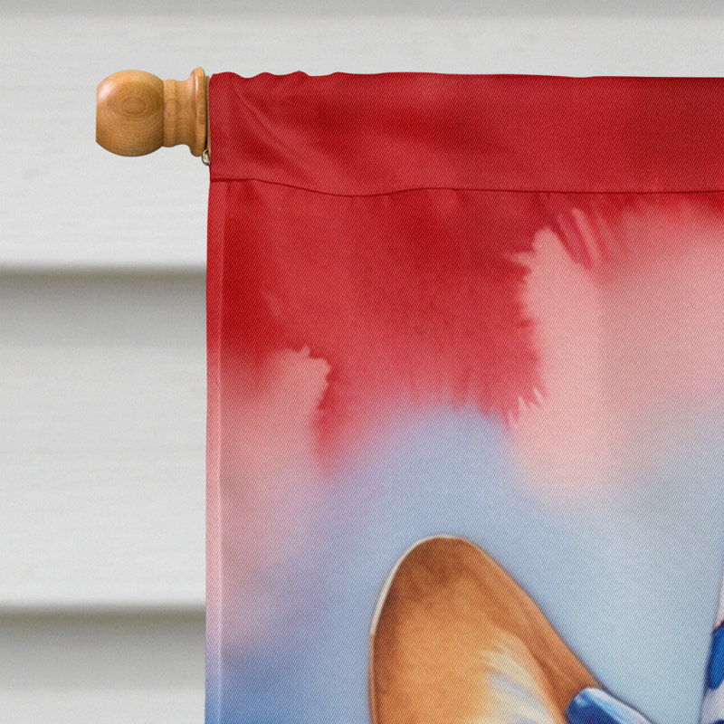 Drapeau patriotique de la maison américaine, Brun / bleu Corgi