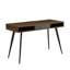 Bureau d'écriture moderne avec ports et optimisation de l'espace de tiroir, ordinateur noyer Mid-Century pour l'organisation du bureau à domicile, productivité-1583259109