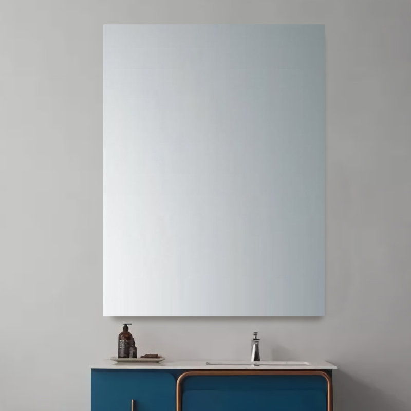 Miroir de salle de bain sans cadre Brecker, 27 po x 19 po