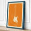 Stratocaster in Orange Retro - Wrapped Canvas-180307214-180307222