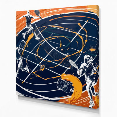 Art mural sur toile bleu