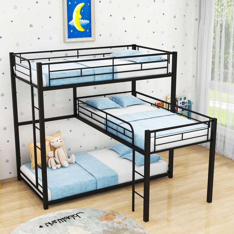 Lit superposé simple au-dessus de simple Abisaid Kids