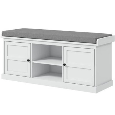 Entryway Bench Seat,Shoe Storage Bench With Cushioned Seat