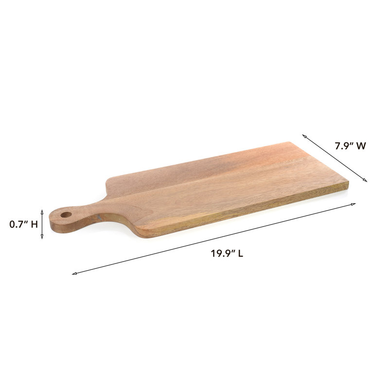 Gracie Oaks Nico Wood Cheese Board, Medium