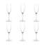 Liana 220 ml Handmade Crystal Flute Set