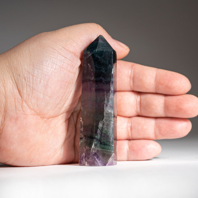 Rainbow Fluorite Point from Mexico (0.2235 lbs)