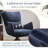 Modern Rotatable Chenille Upholstered Accent Chair-369712000