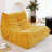 Bean bag Chair with button tufted back-1016822133