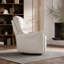 Fauteuil inclinable électrique en simili-cuir respirant de couleur avec bascule et pivot