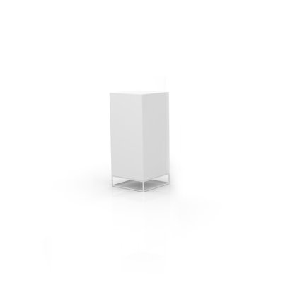 Vela Matte Ice White Plug-In LED Outdoor Floor Lamp