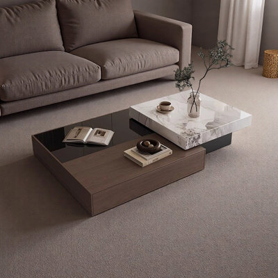 Minimalism Coffee Table Set with Storage Drawer