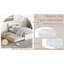 De lit simple et élégant avec lit gigogne fonctionnel en chêne blanc brillant pour chambre à coucher, compact-88844404-88844393