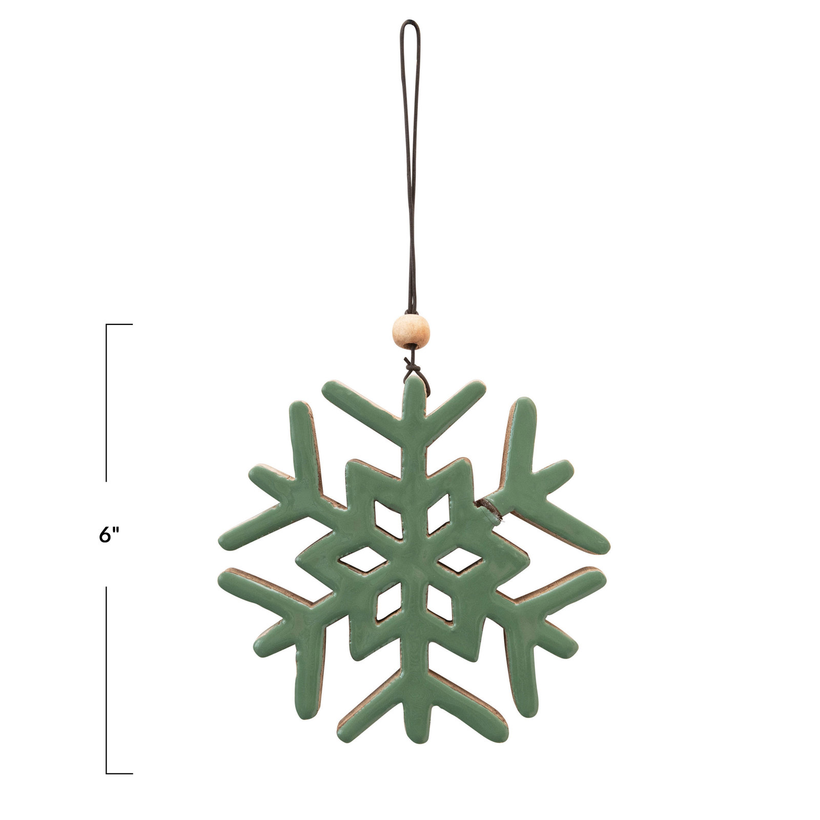 6'' Wood Holiday Shaped Ornament