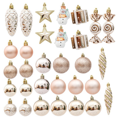 29 Pcs Christmas Decorations Christmas Tree Hanging Set Shaped Hanging Set Holiday Ambiance Decoration Painted Christmas Ball Set