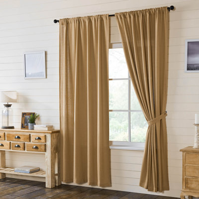 Paire de rideaux obscurcissant 100% coton Vinney