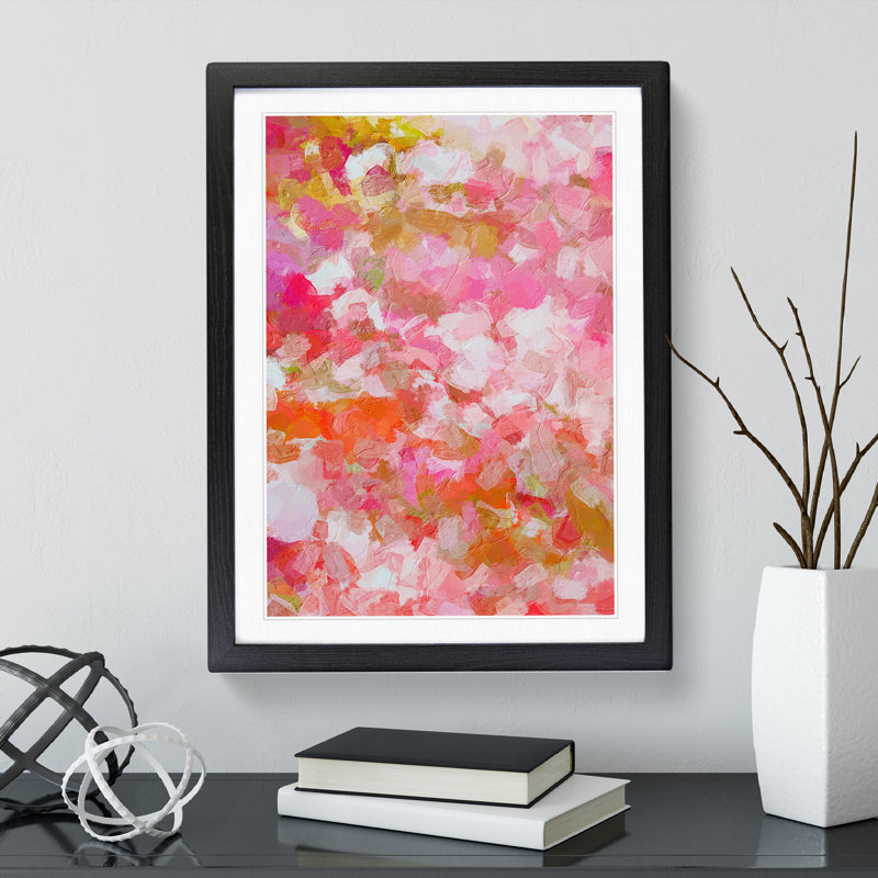 Mending My Destiny Abstract - Framed Print, Black, 64cm H x 46cm W