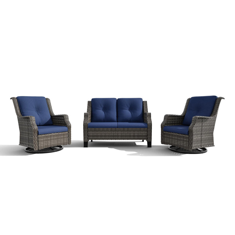 Blatman Outdoor Seating Group, Blue
