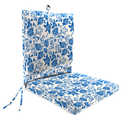 21" x 44" Outdoor Chair Cushion with Ties and Loop