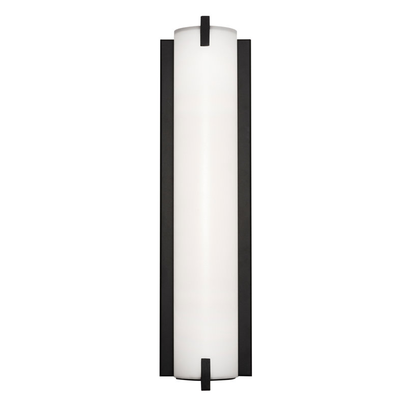Zaydian LED Flush Mounted Sconce, Black