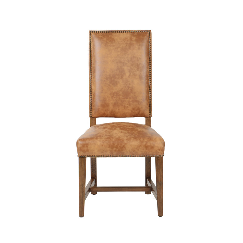 Darcy Leather Dining Chair, Warm Brown