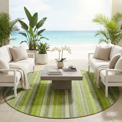 Tapis d'intérieur rond 8 po