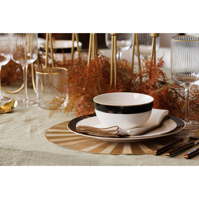 Mikasa Luxe Deco China Cereal Bowls, 14cm