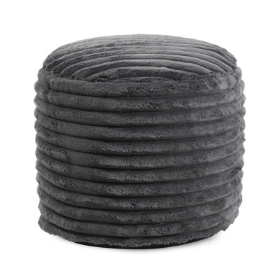 Pouf Campblin haut Shar Pei blanc