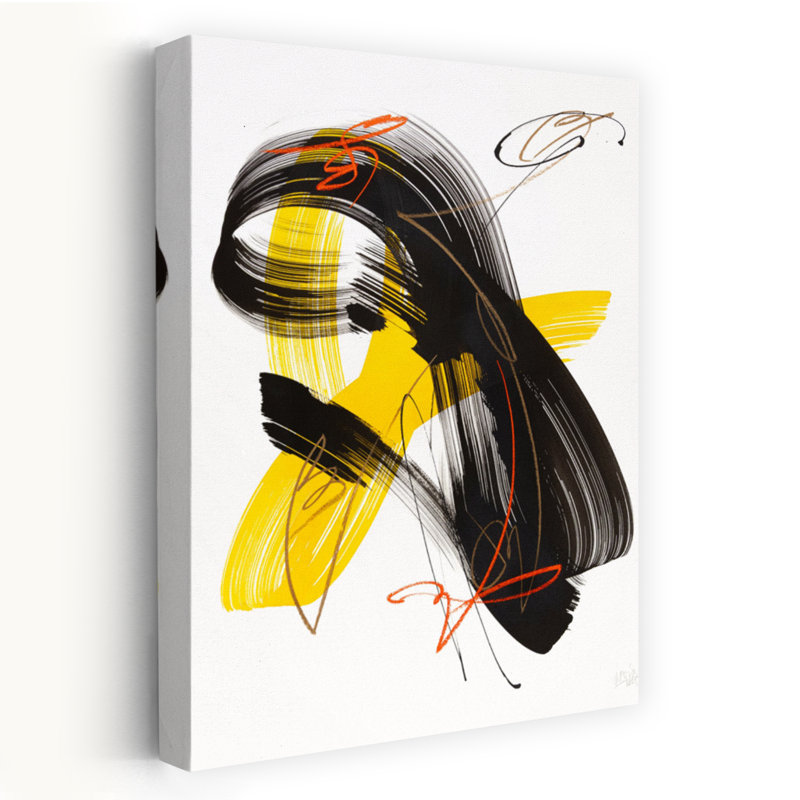 Art contemporain contemporain abstrait, H 18 po x l 12 po