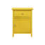 Table de chevet jaune vibrante