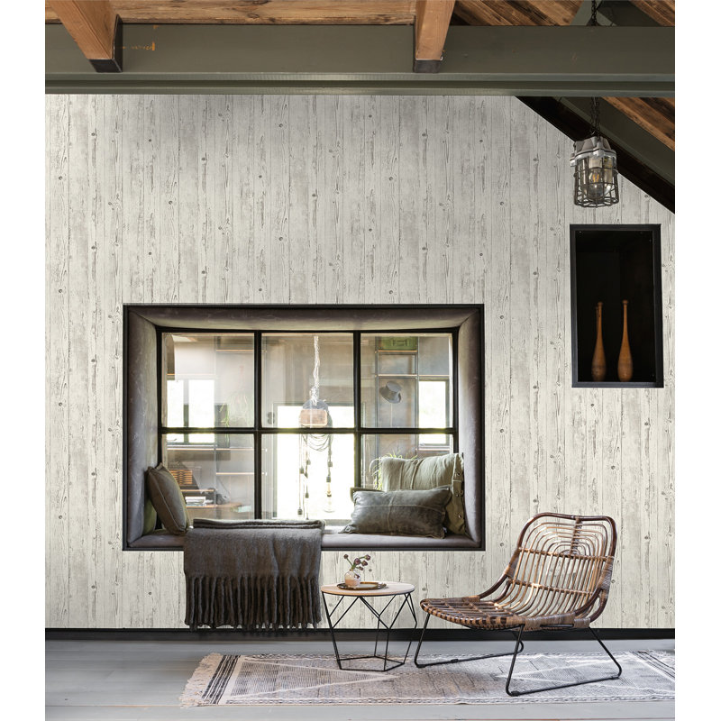 Rouleau de papier peint L 33 pi x L 21 po Schubert, Blanc