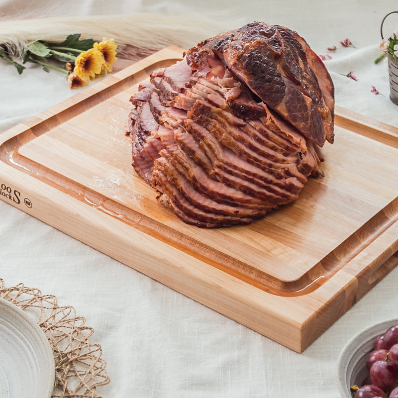 John Boos Large Maple Wood Cutting Board with Juice Groove