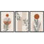 «Mid Century Modern Boho Geometric Forest Plant Polygon», ensemble de 3 impressions sur toile-73721014-73721015