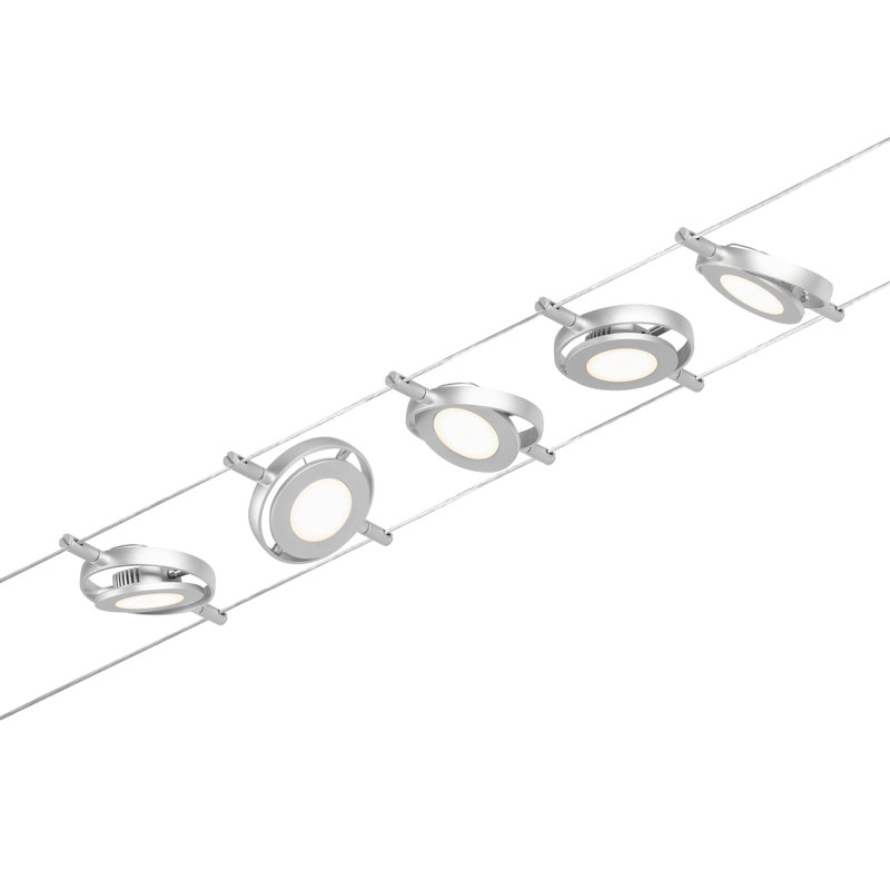 1000cm 5 -Light Track Kit, Matt Chrome