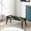 Banc rembourré noir-135720407
