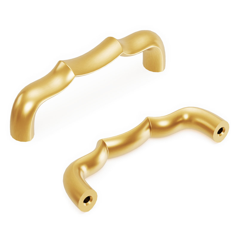 Trellis Bar / Handle Pull, 3", Brushed Golden Brass