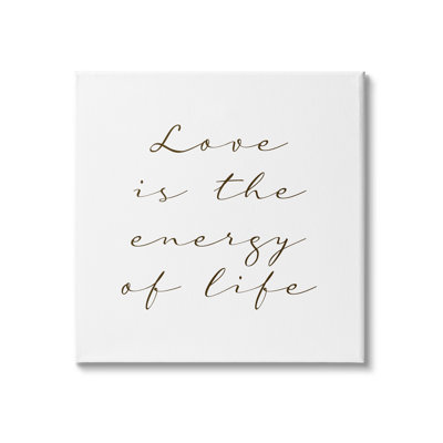 «Love Is Energy Of Life» par Birch & Ink - impression