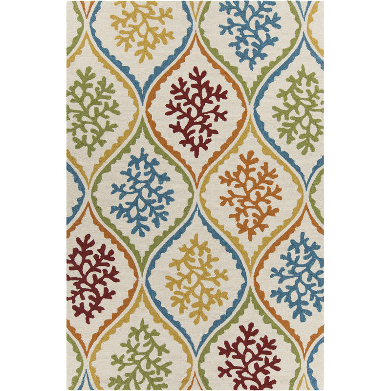 Tapis intérieur / extérieur en laine touffeté à la machine Terra Authentic, 7 pi 9 po x 10 pi 6 po